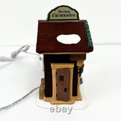 Rare Department 56 Alpine Village Series Christmas Market Holiday Bread Booth