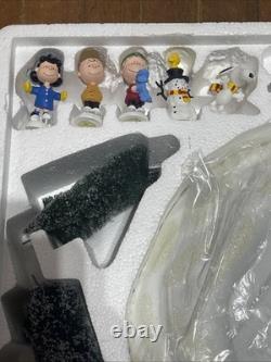 Rare! Department 56, Peanuts on Ice Skating Rink 5659093, Works