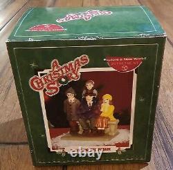 Rare Dept 56 Christmas Story Watching The Parade Ralphie To The Rescue Lot Of 2