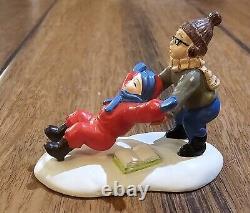 Rare Dept 56 Christmas Story Watching The Parade Ralphie To The Rescue Lot Of 2