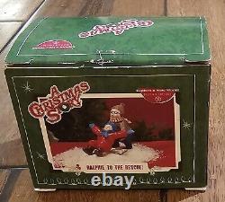 Rare Dept 56 Christmas Story Watching The Parade Ralphie To The Rescue Lot Of 2
