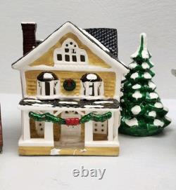 Rare Dept 56 Snow house Series Governor Mansion 1985 Lot Of 5