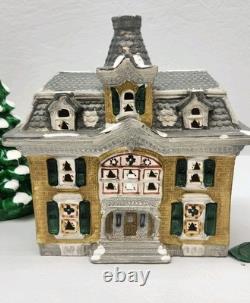 Rare Dept 56 Snow house Series Governor Mansion 1985 Lot Of 5