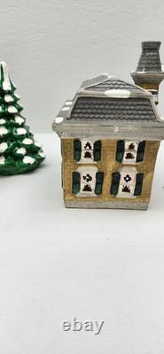 Rare Dept 56 Snow house Series Governor Mansion 1985 Lot Of 5