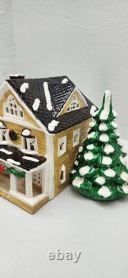 Rare Dept 56 Snow house Series Governor Mansion 1985 Lot Of 5