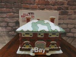Rare Enesco Its A Wonderful Life Bedford Falls Library 2005 Series IV with COA