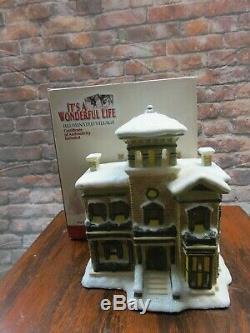 Rare Enesco Its A Wonderful Life Lighted Bedford Falls Henry F. Potter Mansion