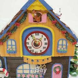 Rare Hawthorne Village Clock Shop Rudolph Christmas Town Village COA
