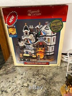 Rare Lemax 2003 Christmas Village Plymouth Corners Lighted Bay Boat Works MIB