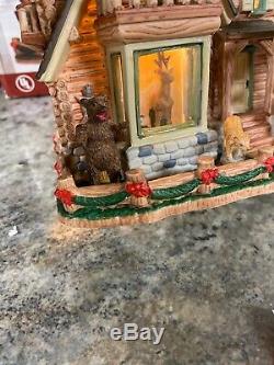 Rare Lemax Brown's Taxidermy Christmas Village House Deer Moose Bear Goat MIB