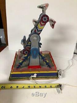Rare Lemax Village The Zinger Animated Carnival Ride Lighted With Adapter