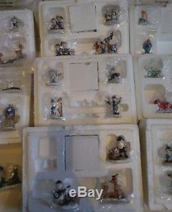 Rare Ret. Hawthorne Village Rudolph Friend Miniatures Complete Series Nib Coa