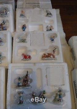 Rare Ret. Hawthorne Village Rudolph Friend Miniatures Complete Series Nib Coa