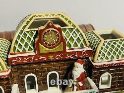 Rare Villeroy & Bock Toiys Village Train Station Depot Christmas Set In Box
