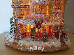 Rare Vintage Cracker Barrel Fiber Optic Gingerbread House Home Decor Christmas