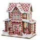 Raz Imports Candy Peppermint Gingerbread Lighted Faux House Christmas 13