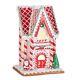 Raz Imports Kringle Candy Co. 13 Peppermint Gingerbread Lighted House