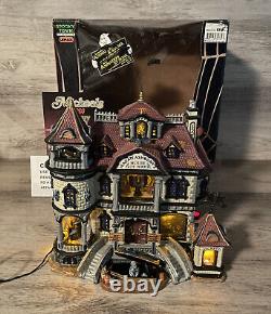 Retired 2003 Lemax Spooky Town House of Wax Animated Halloween Horror Decor