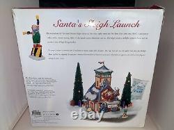 Retired Department 56 North Pole Series SANTA'S SLEIGH LAUNCH Gift Set UNUSED