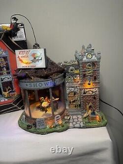 Retired Lemax Spooky Town Wicked Fast Broomsticks #15204 2011