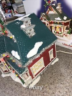 Retired Vtg Dept 56 Snow Village Christmas Lane The Tinsel And Garland House