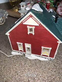 Retired Vtg Dept 56 Snow Village Christmas Lane The Tinsel And Garland House