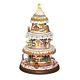 Roman Christmas Gingerbread Cookie Tree Rotating Train Musical LED New 2019