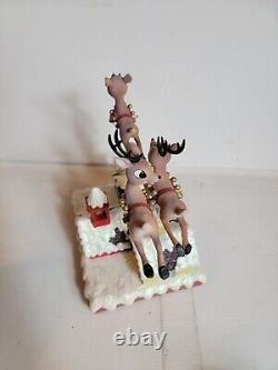 Rudolph Red Nose Reindeer Hawthorne Village Chistmas Bright Holiday Sculpture