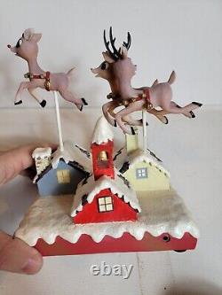 Rudolph Red Nose Reindeer Hawthorne Village Chistmas Bright Holiday Sculpture