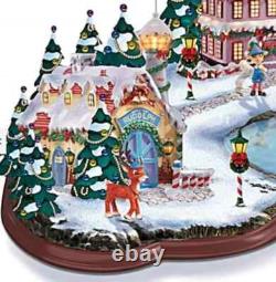 Rudolph's Christmas Cove Illuminated Village Sculpture RARE a+