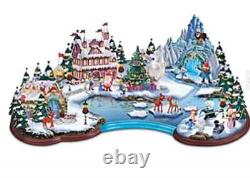 Rudolph's Christmas Cove Illuminated Village Sculpture RARE a+