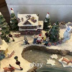 Rudolph's Christmas Cove Illuminated Village Sculpture RARE a+