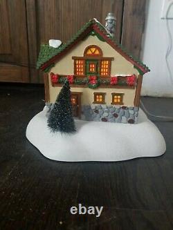 SEE VIDEO Dept 56 Animated Gondola Ski Lift Mountain Cable Car Christmas Village