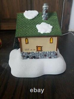 SEE VIDEO Dept 56 Animated Gondola Ski Lift Mountain Cable Car Christmas Village