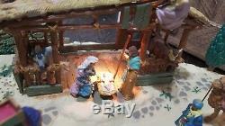 SEE VIDEO Mr Christmas Bethlehem Nativity Scene Animated Musical Motion Village