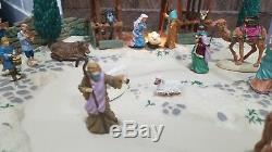 SEE VIDEO Mr Christmas Bethlehem Nativity Scene Animated Musical Motion Village