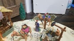 SEE VIDEO Mr Christmas Bethlehem Nativity Scene Animated Musical Motion Village