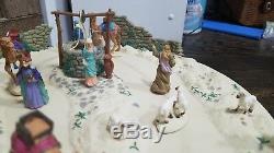 SEE VIDEO Mr Christmas Bethlehem Nativity Scene Animated Musical Motion Village