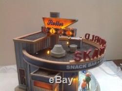SKATE WORLD ROLLER RINK Lemax Village Collection Animated -Music-Lights-sounds