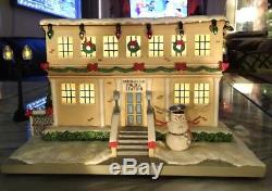 SPRINGFIELD POLICE STATION- Simpsons Christmas Village -Org Packaging WithCOA