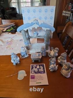 Sale! Snow Buddies Village Collectibles Encore Group Nativity Scene, 8 Figurines