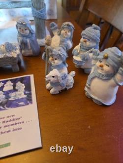 Sale! Snow Buddies Village Collectibles Encore Group Nativity Scene, 8 Figurines