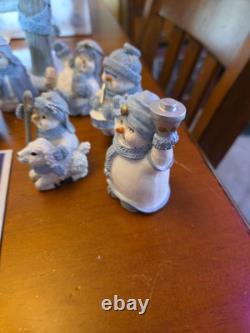 Sale! Snow Buddies Village Collectibles Encore Group Nativity Scene, 8 Figurines