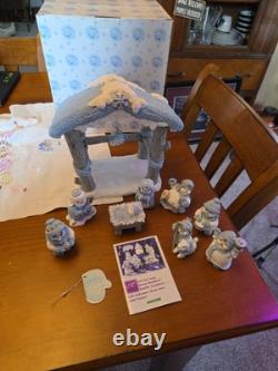 Sale! Snow Buddies Village Collectibles Encore Group Nativity Scene, 8 Figurines
