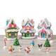 Sanrio Hello Kitty Lighted Musical Christmas Village Set with 13 Pieces D&eacute;cor