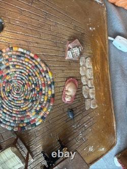 Santa's Workshop Ceramic Mold 1981 Christmas Village Christmas Tree Lighted VTG