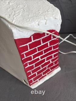 Santa's Workshop Ceramic Mold 1981 Christmas Village Christmas Tree Lighted VTG