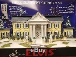 Santas Best Graceland at Christmas Light up Mansion 5 Elvis Presley Songs NIB