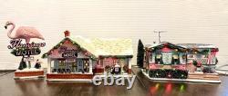 Set Of 2 Department 56 Christmas Village 2007 The Flamingo Motel & Lot 57 Court