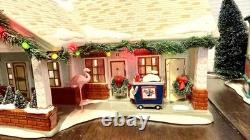 Set Of 2 Department 56 Christmas Village 2007 The Flamingo Motel & Lot 57 Court